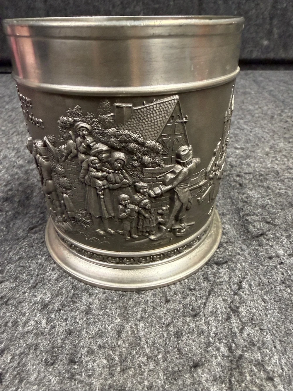 Pewter-Style Decorative Planter in Silver